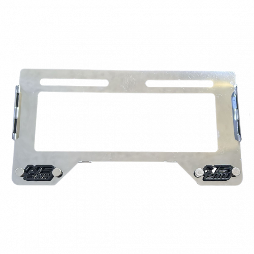 PORTA PLACA NS 200 EN ACERO 3D