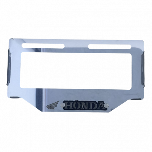 PORTA PLACA ACERO HONDA 3D