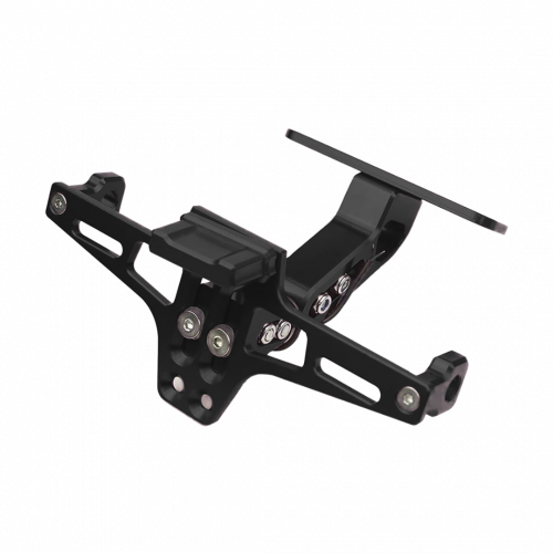 PORTA PLACA RETRACTIL CON LUZ NEGRO