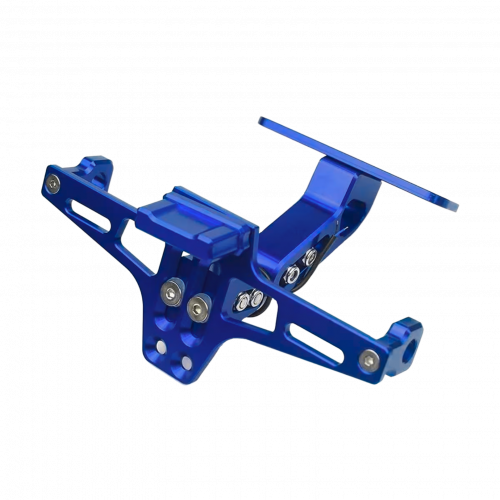 PORTA PLACA RETRACTIL CON LUZ AZUL