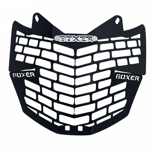 PARRILLA DE FAROLA BOXER KS EN NEGRO 3D
