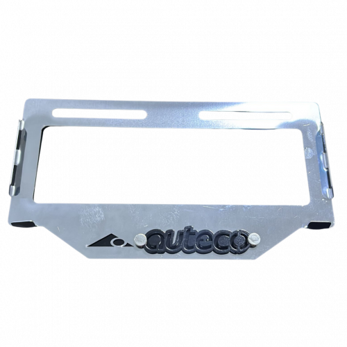 PORTA PLACA AUTECO EN ACERO 3D