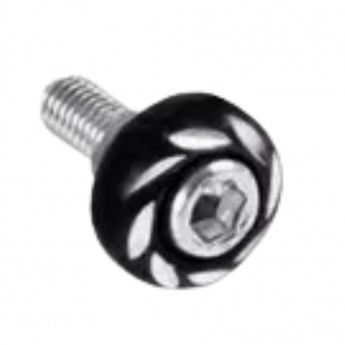 TORNILLO PORTA PLACA PLANO NEGRO