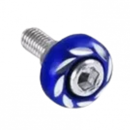 TORNILLO PORTA PLACA PLANO AZUL