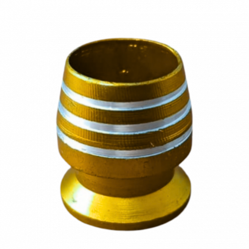 TORNILLO PORTA PLACA CONICO DORADO